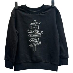 12PM Kids “Designer Signpost” Crewneck Sweatshirt – Size Small (4Y/5Y) – NWT